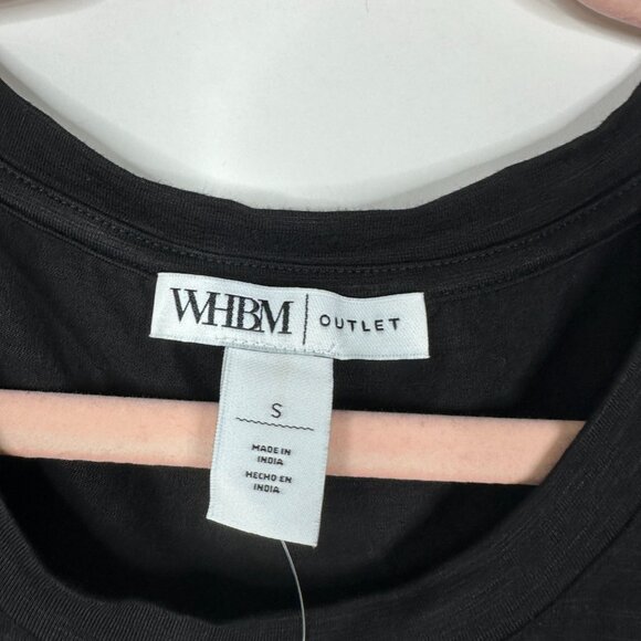 NWT White House Black Market Short Sleeve Embellished Banded Tee Small #WHBM8 - Picture 4 of 9